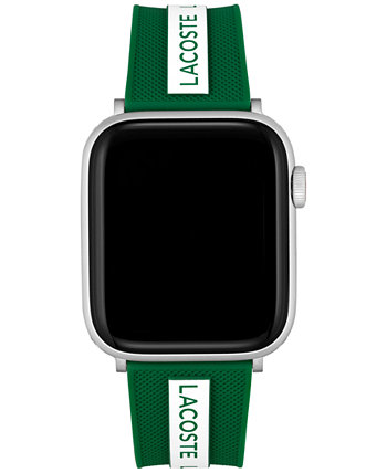 Striping Green Silicone Strap for Apple Watch® 42mm/44mm Lacoste