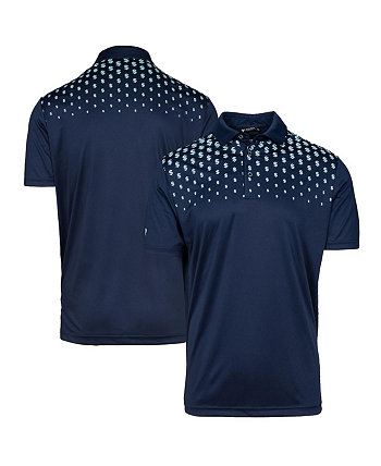 Мужская темно-синяя оригинальная рубашка поло Seattle Kraken NHL x PGA LevelWear