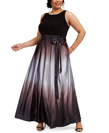 Платье большого размера Ombre A-Line SL Fashions