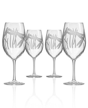 Универсальное вино Dragonfly 18 унций - набор из 4 бокалов Rolf Glass