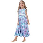 Girls Nightgown Dress Princess Lace Sleeveless Pajamas Cute Nightwear for 4-12 Year Old Little Girl Kojooin