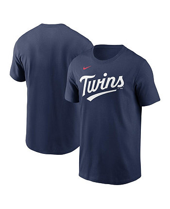 Men's Navy Minnesota Twins Fuse Wordmark T-shirt Nike