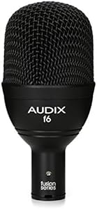 Микрофон для ударной установки Audix f6, гиперкардиоидный, 140 дБ SPL, для бас-барабана и низкочастотных инструментов AUDIX