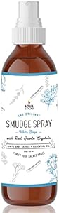 Soul Sticks Smudge Spray for Cleansing Negative Energy and Purifying Home | Made with White Sage and Quartz Crystals | 3.5 oz. Bottle (White Sage & Dragon's Blood) Soul Sticks