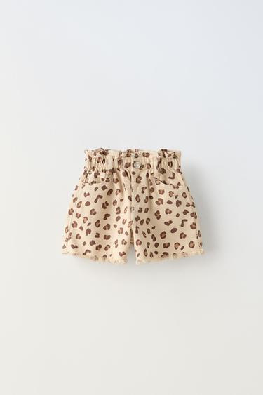  Детские шорты ZARA TWILL PAPERBAG SHORTS ZARA