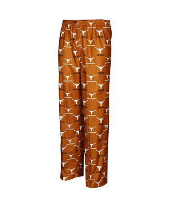 Texas Longhorns Youth Boys Burnt Orange Team Logo Flannel Pajama Pants Genuine Stuff