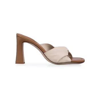 Le Carver Knotted Leather Mules FRAME