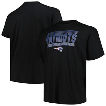 Men's Fanatics Branded Black New England Patriots Big & Tall Pop T-Shirt Unbranded