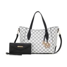 MKF Collection Gianna Vegan Leather Women’s Tote with matching Wallet by Mia K  2 Pieces MKF Collection
