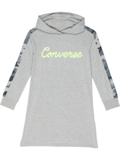 Камуфляжное платье с капюшоном со вставками (для маленьких детей) Converse Kids
