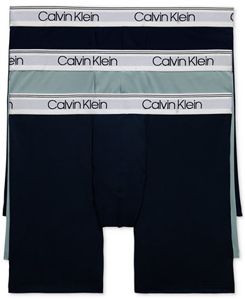Men's 3-Pack Micro Stretch Solid Boxer Briefs Calvin Klein