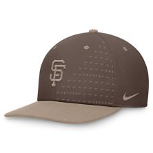 Men's Nike Brown San Francisco Giants Statement Ironstone Pro Performance Snapback Hat Nitro USA