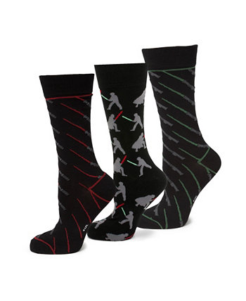 Подарочный набор мужских носков Light Sabre Battle Socks, набор из 3 шт. Star Wars