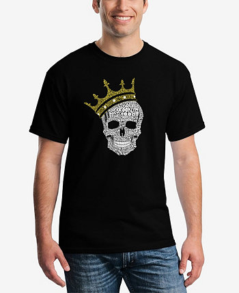 Мужская футболка с коротким рукавом Word Art Brooklyn Crown LA Pop Art