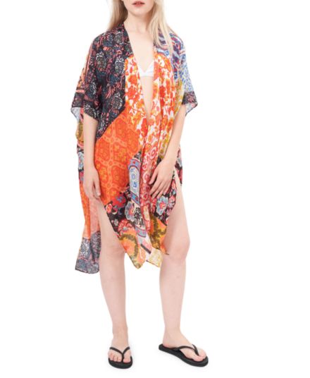 ​Цветочный &амп; шифоновое кимоно с гирляндой Save The Ocean
