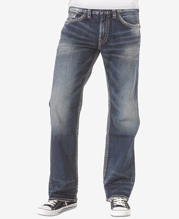 Мужские прямые джинсы свободного кроя стрейч Zac Silver Jeans Co.