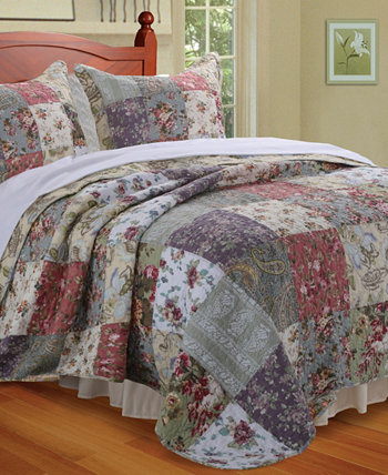 Комплект одеяла Blooming Prairie, двухкомпонентное двойное одеяло Greenland Home Fashions