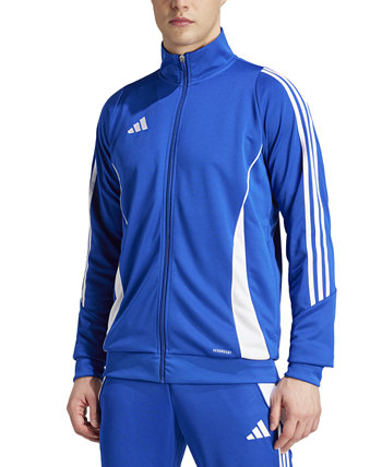 Куртка Adidas Tiro 24 Slim-Fit с молнией и влаговыводящей тканью для тренировок Adidas