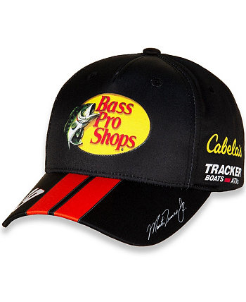 Men's Black, Red Martin Truex Jr Bass Pro Shops Uniform Adjustable Hat Joe Gibbs Racing Team Collection