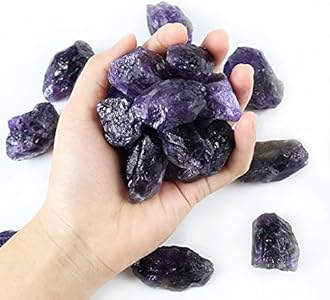 Black Tourmaline Crystals, Bulk Crystals, Crystals and Healing Stones, Rocks for Tumbling, Amathesis Crystal, Raw Crystals Bulk, Calcite Crystal for Decoration, Wicca, Reiki, Chakra, Energy(1LB) Nvzi