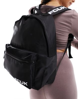 Черный рюкзак с логотипом French Connection FCUK French Connection