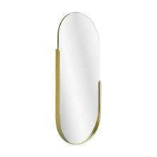 Head West Thin Gold Partial Framed Oval Wall Mirror Head West