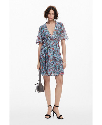 Women's Floral print midi dress Desigual