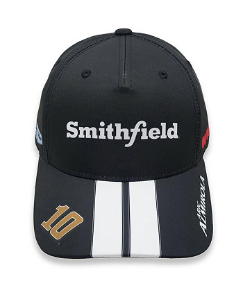 Мужская черная, белая регулируемая шляпа Aric Almirola Smithfield Uniform Stewart-Haas Racing Team Collection