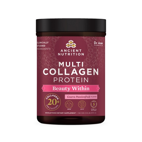 Ancient Nutrition Multi Collagen Protein Beauty Within Guava Passionfruit - 18,4 унции Ancient Nutrition