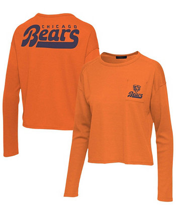 Женская футболка с длинным рукавом Orange Chicago Bears Pocket Thermal Junk Food