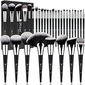 DUcare Makeup Brushes with Case 10Pcs Travel Makeup Brushset Women Gift Premium Synthetic Kabuki Foundation Blending Brush Face Powder (Порошок) Blush Concealers Eye Shadows with bag DUcare