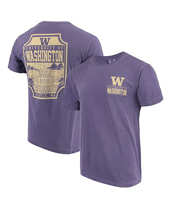 Мужская фиолетовая футболка Washington Huskies Comfort Colors Campus Icon Image One