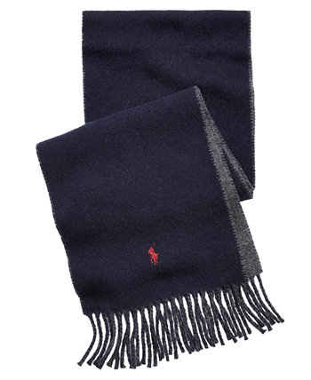 Двусторонний мужской шарф для холодной погоды Polo Ralph Lauren