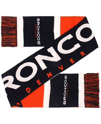 Двусторонний шарф с цветными блоками Denver Broncos для мужчин и женщин синий FOCO