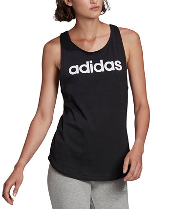 Женская свободная майка с логотипом из хлопка Essentials Adidas
