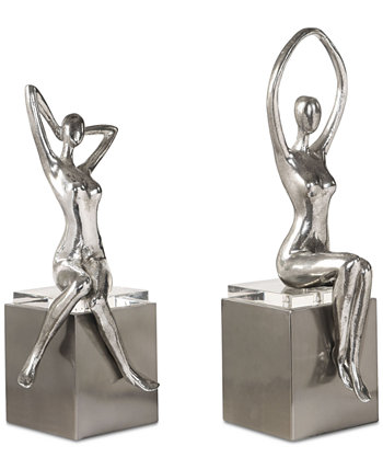 Набор серебряных скульптур Джейлин из 2 шт. Uttermost