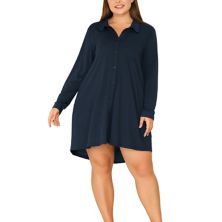 Женская ночная рубашка больших размеров, удобная пижама с длинным рукавом, пижама Agnes Orinda