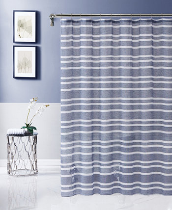 Naples Striped Shower Curtain, 72" x 70" Dainty Home