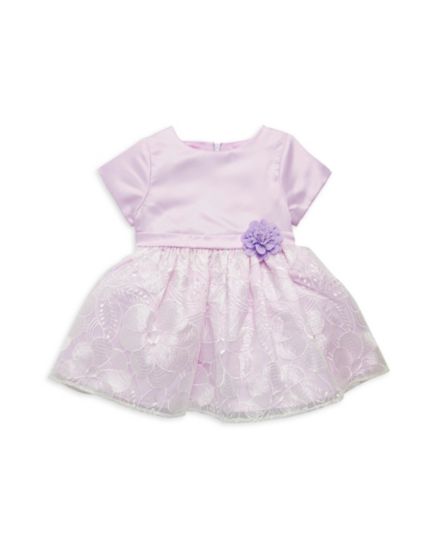 Платье для девочки с цветочной вышивкой Purple Rose