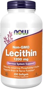 NOW Foods Supplements, Lecithin 1200 mg with naturally occurring Phosphatidyl Choline, 100 Softgels (Мягкие капсулы) NOW Foods