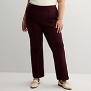 Plus Size Nine West Ponte Pintuck Bootcut Pants Nine West