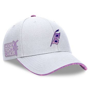 Men's Fanatics White Carolina Hurricanes Authentic Pro Hockey Fights Cancer Adjustable Hat Fanatics