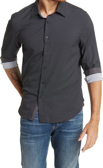 Рубашка узкого кроя Micro Dot, эластичная в 4 направлениях CONSTRUCT