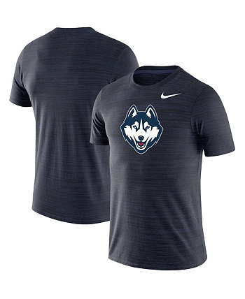 Мужская темно-синяя футболка UConn Huskies Big and Tall Velocity Space-Dye Performance Nike