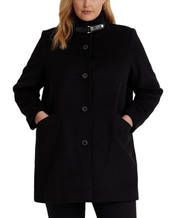 Пальто больших размеров с воротником-пряжкой LAUREN Ralph Lauren