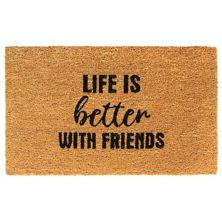 RugSmith Life is Better Friends Doormat RugSmith