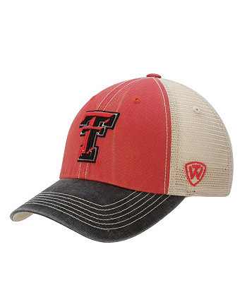 Мужская регулируемая кепка Texas Tech Red Raiders Offroad Trucker - Алый Top of the World