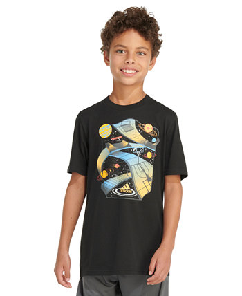 Big Boys Short-Sleeve Galactic Sport Graphic T-Shirt Adidas
