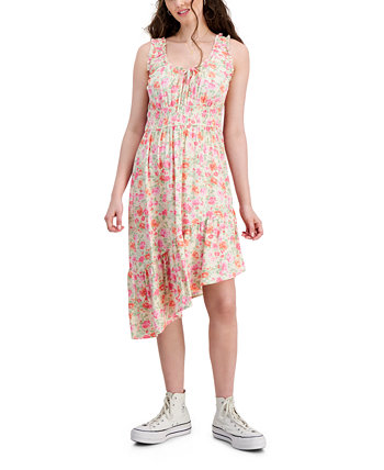 Платье миди с асимметричным подолом и присборками для юниоров Hippie Rose