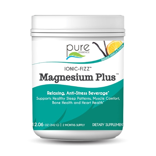 Pure Essence Labs Ionic-Fizz™ Magnesium Plus™ Апельсиновая ваниль — 12,06 унции Pure Essence